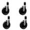 Service Caster 6'' Phenolic Wheel Swivel 1-3/4'' Expanding Stem Caster Set, 4PK SCC-EX20S615-PHR-134-4 - alternate 1
